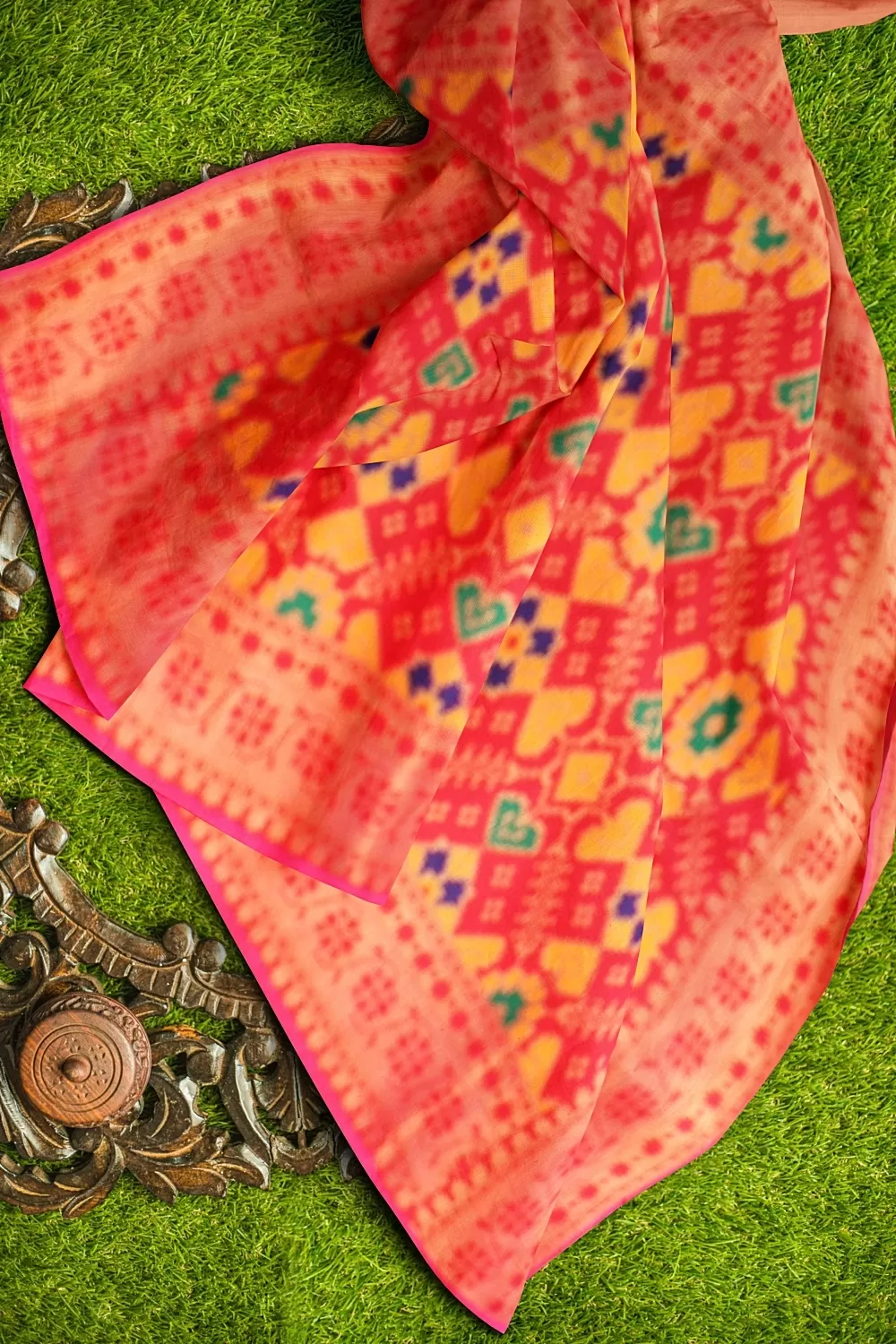 Magenta Kanjivaram Soft Silk Saree