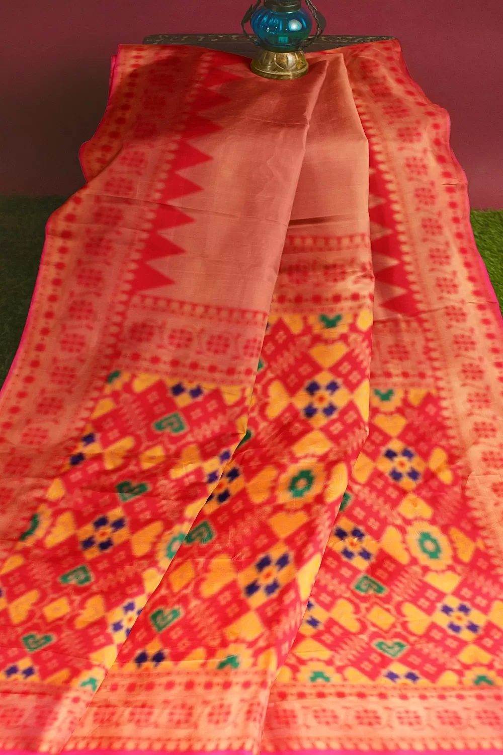 Magenta Kanjivaram Soft Silk Saree