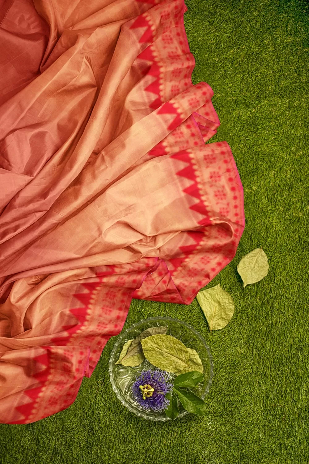 Magenta Kanjivaram Soft Silk Saree