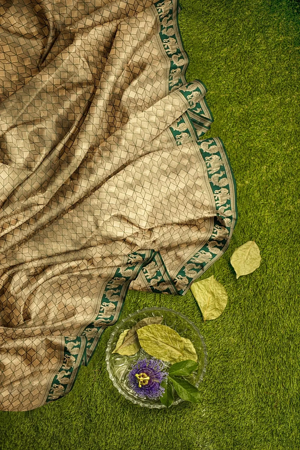 Green Kanjivaram Soft Silk Saree