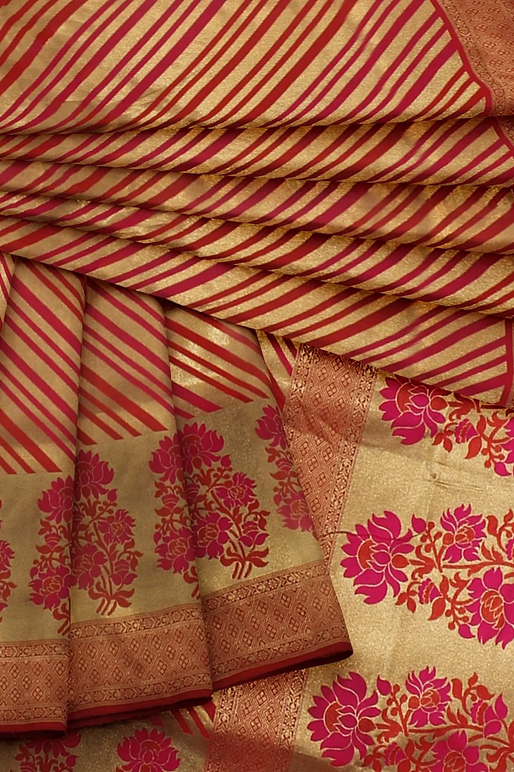 Red Kanjivaram Soft Silk Saree