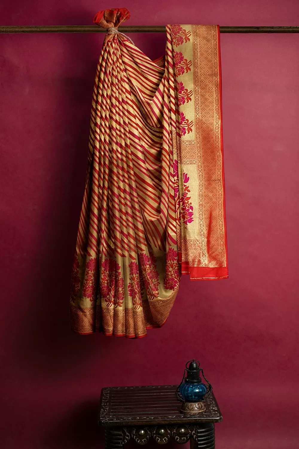 Red Kanjivaram Soft Silk Saree