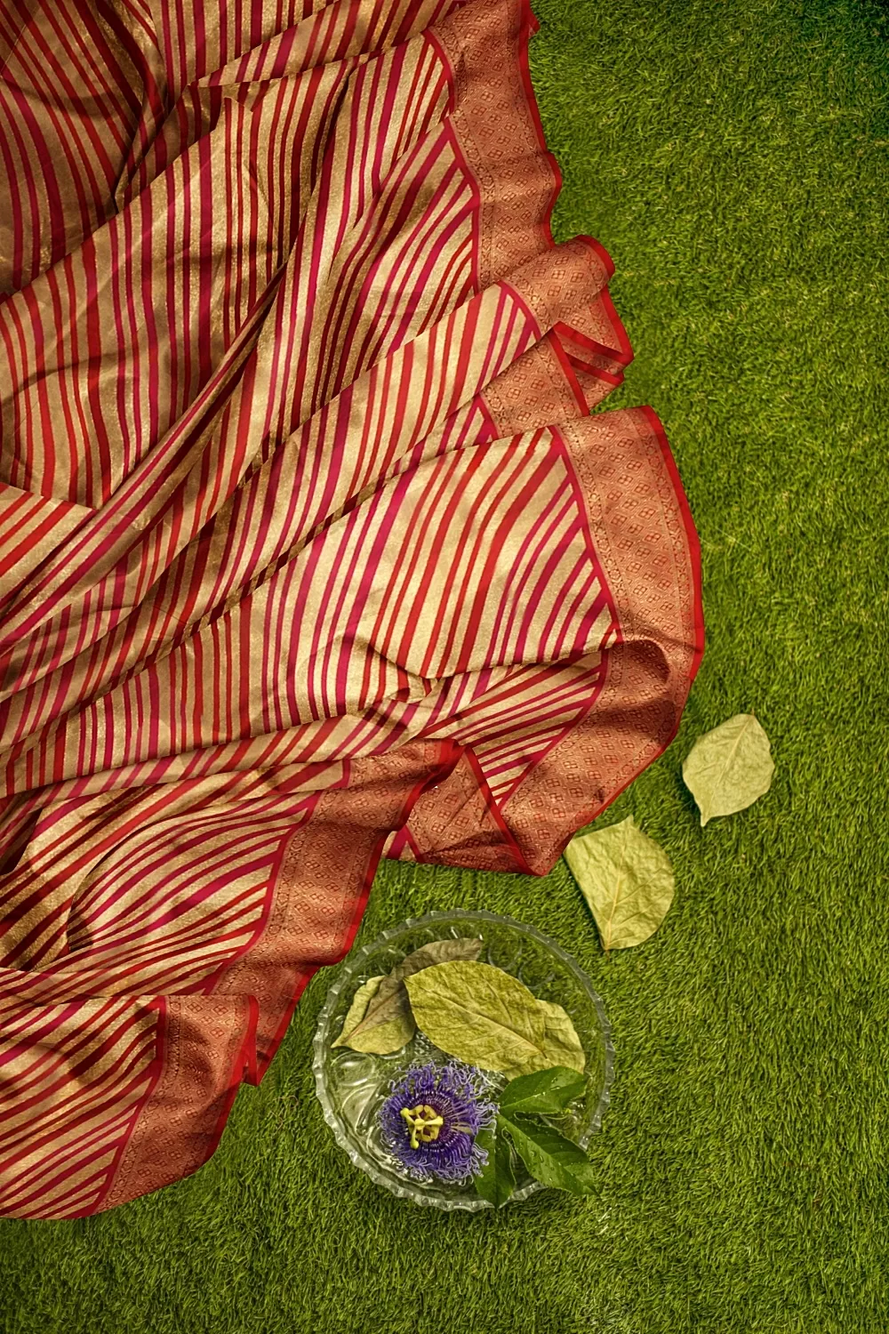 Red Kanjivaram Soft Silk Saree