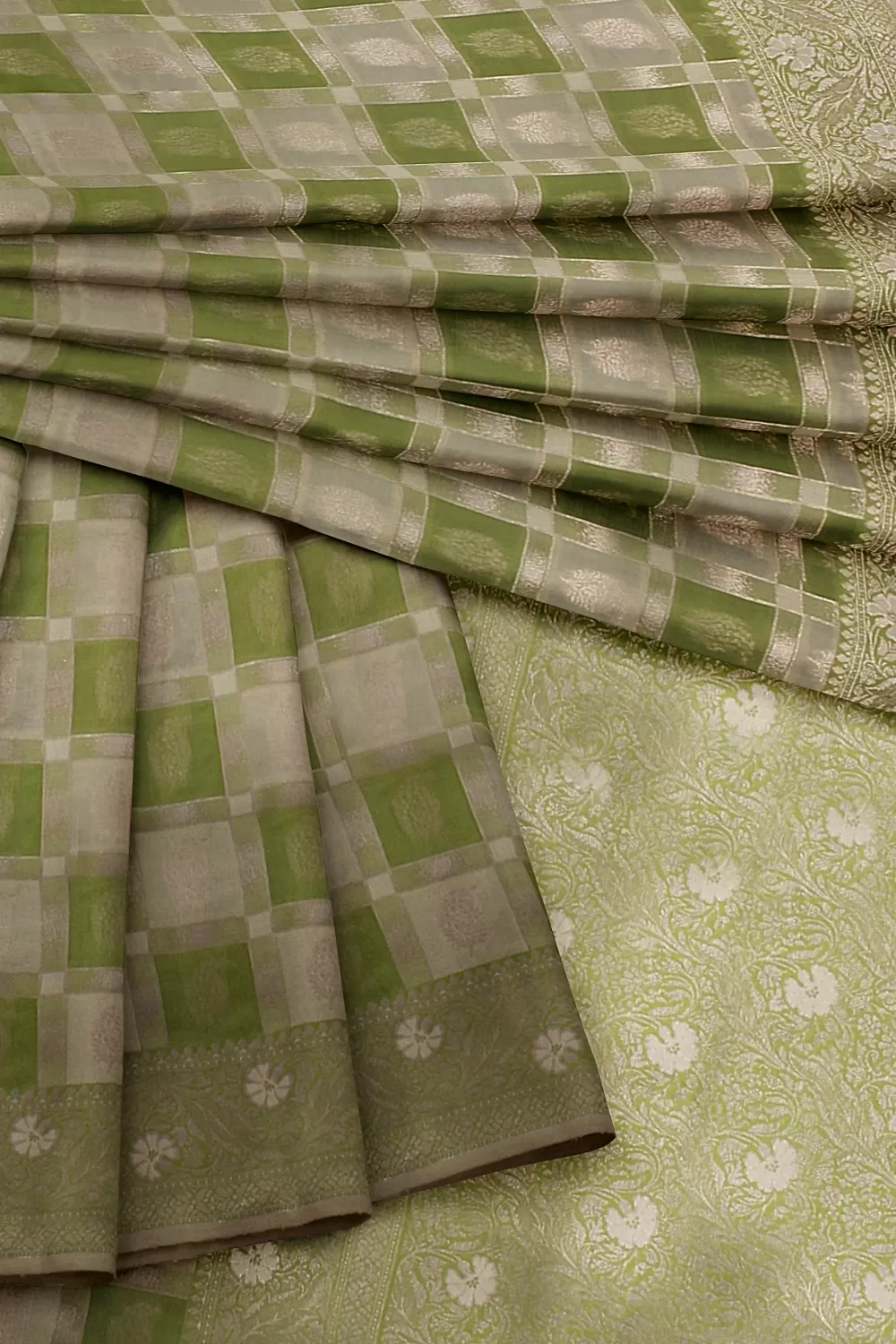 Green Kanjivaram Soft Silk Saree