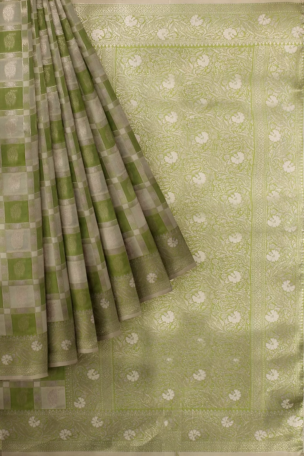 Green Kanjivaram Soft Silk Saree