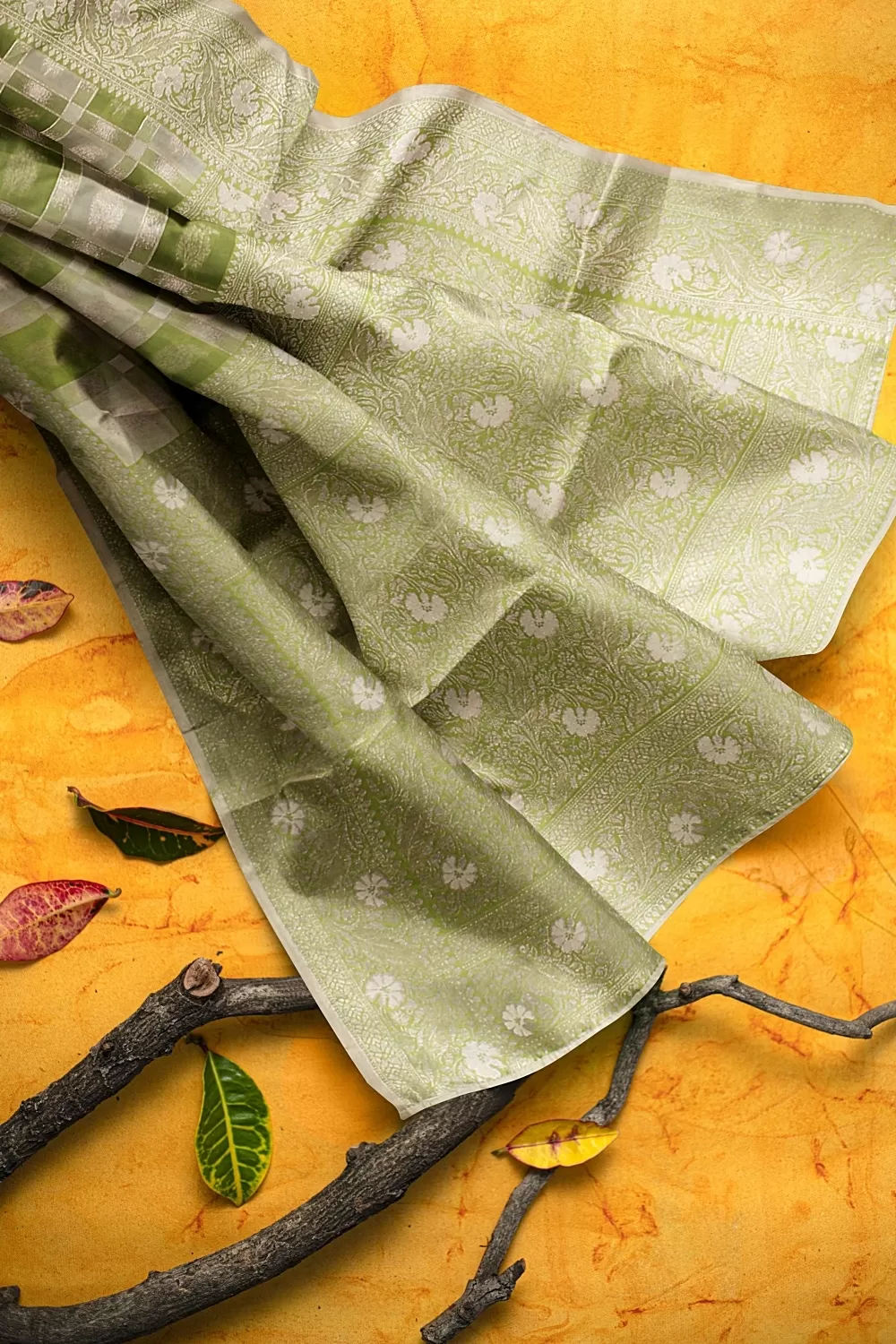 Green Kanjivaram Soft Silk Saree