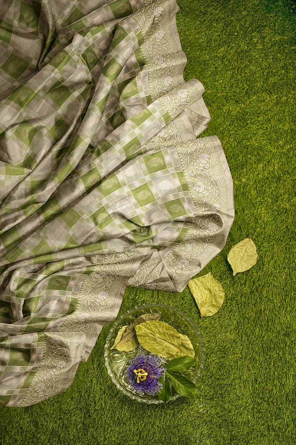 Green Kanjivaram Soft Silk Saree