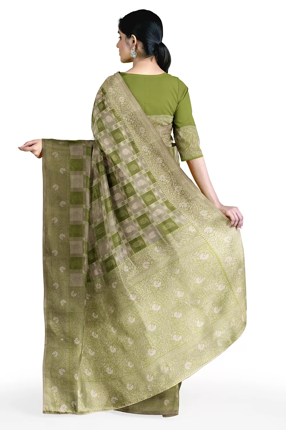 Green Kanjivaram Soft Silk Saree