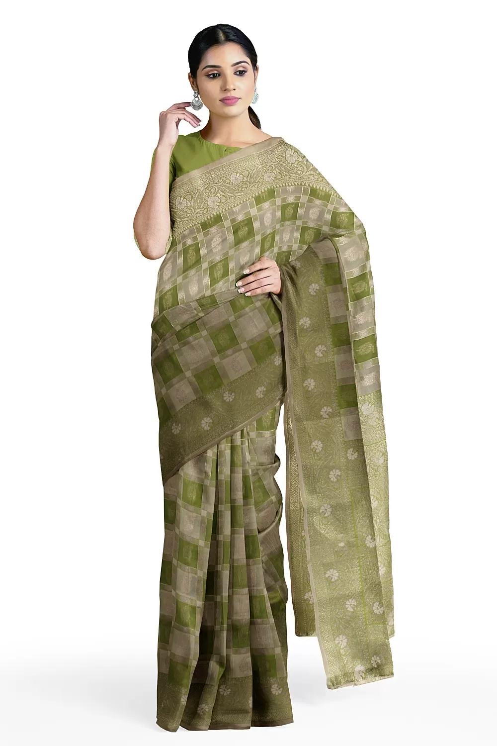 Green Kanjivaram Soft Silk Saree