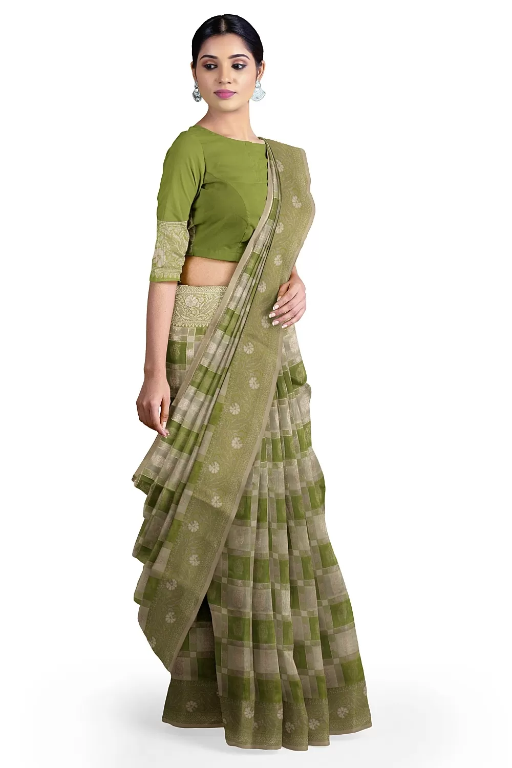 Green Kanjivaram Soft Silk Saree