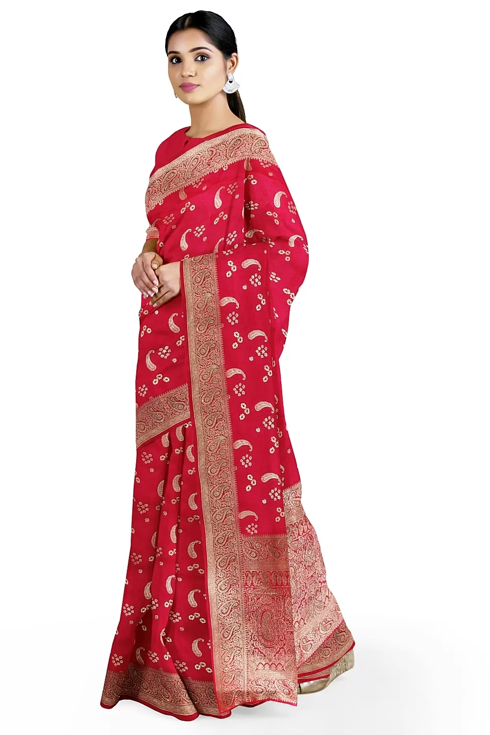 Rani Banarsi Soft Silk Saree