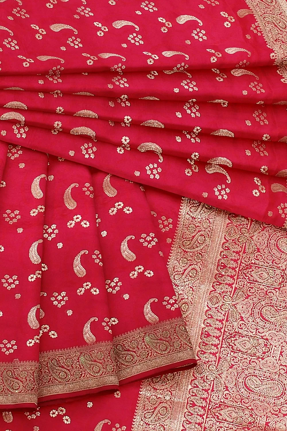 Rani Banarsi Soft Silk Saree