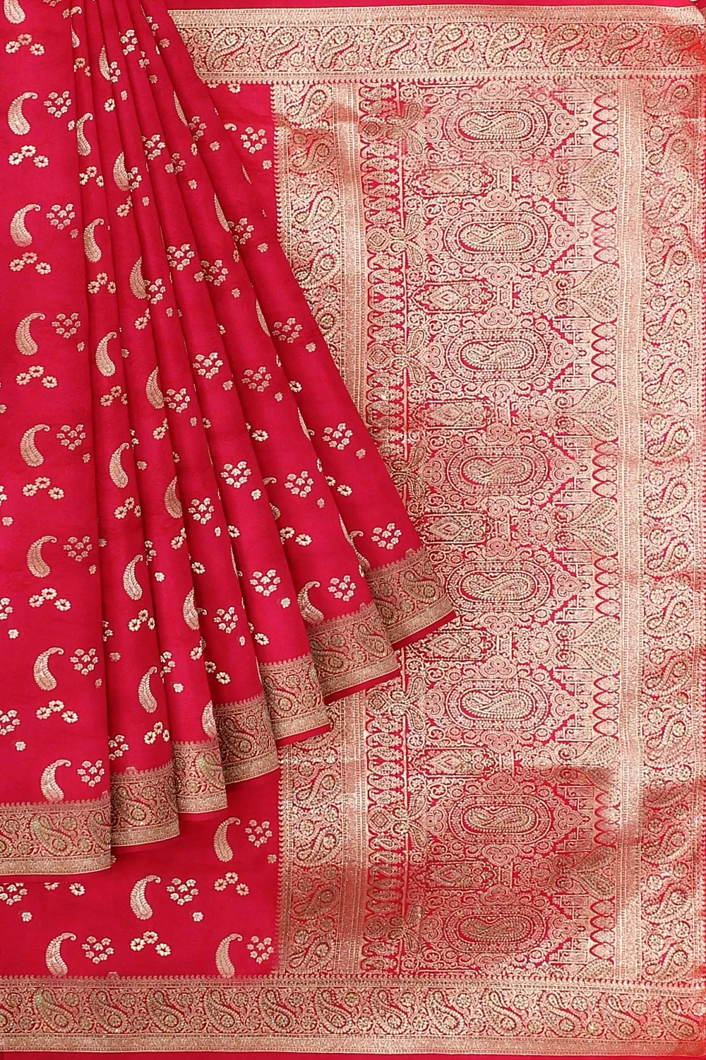 Rani Banarsi Soft Silk Saree