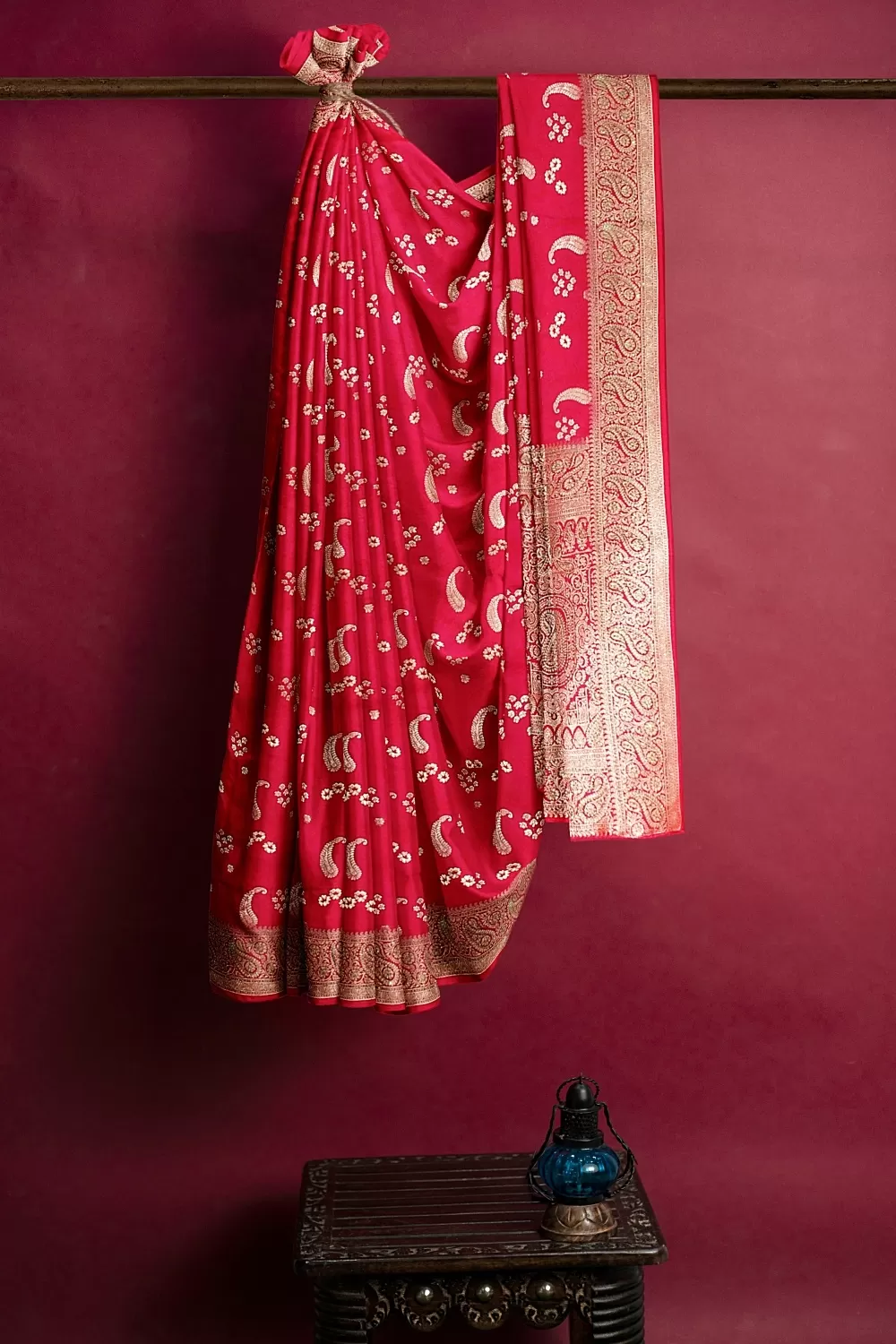 Rani Banarsi Soft Silk Saree