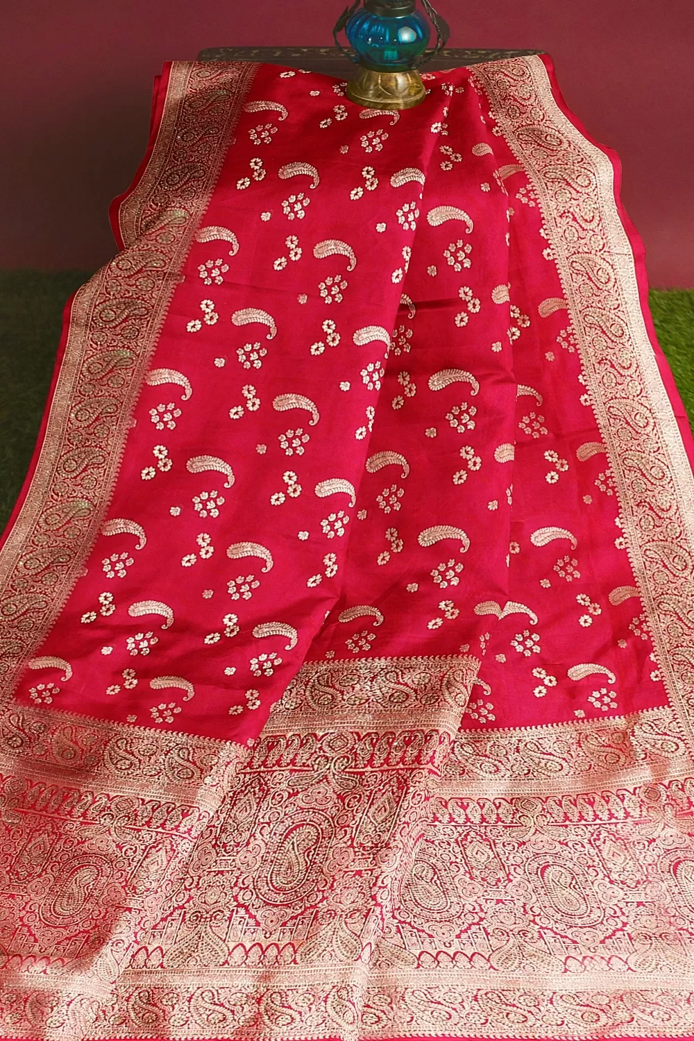 Rani Banarsi Soft Silk Saree