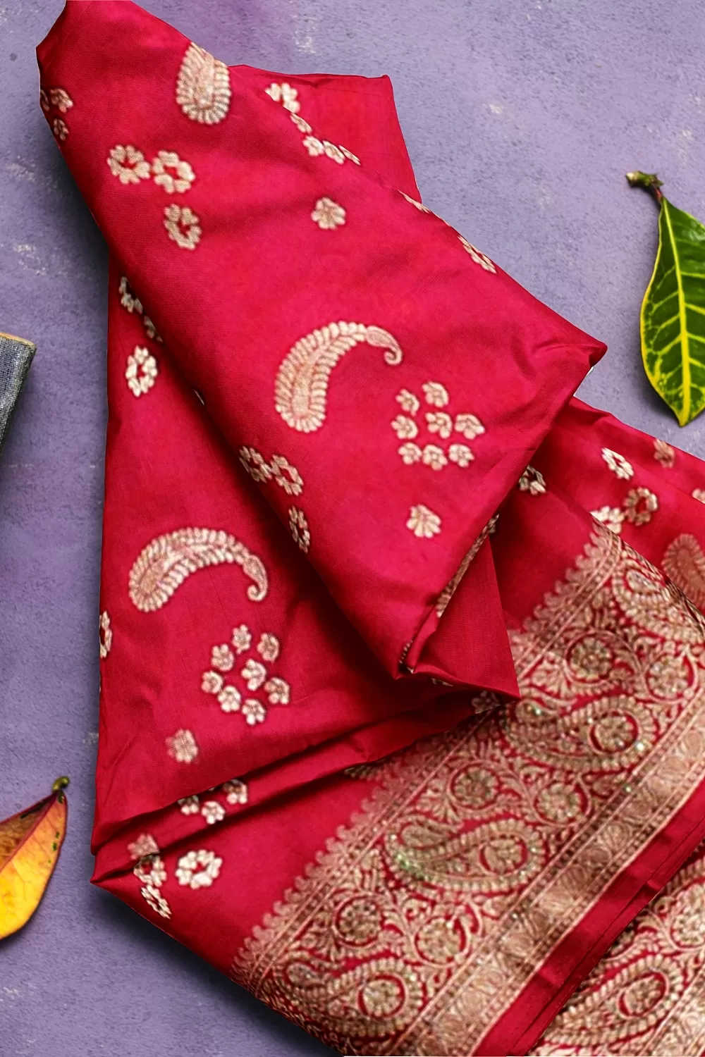 Rani Banarsi Soft Silk Saree