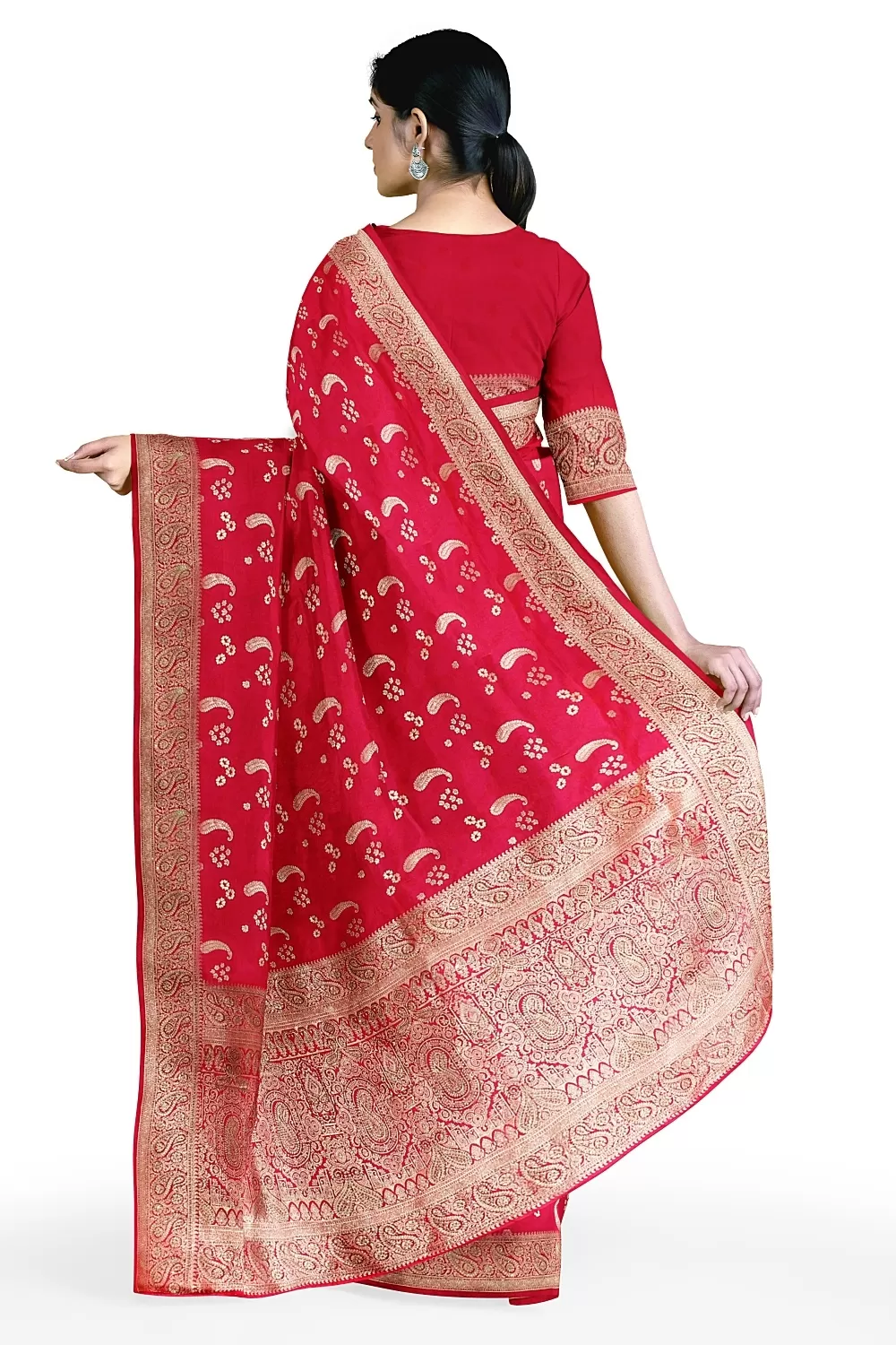 Rani Banarsi Soft Silk Saree