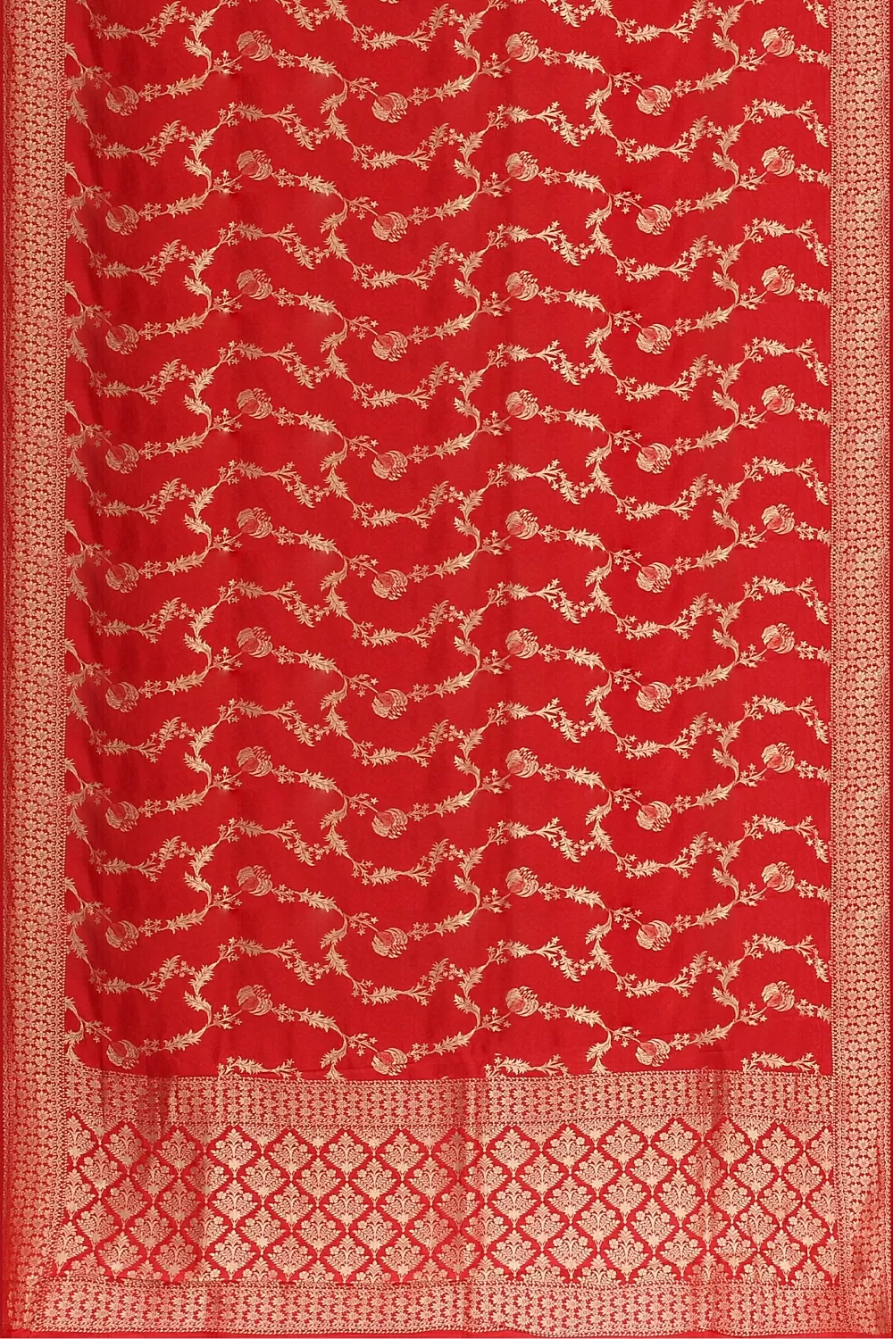 Red Bangalore Soft Silk Saree