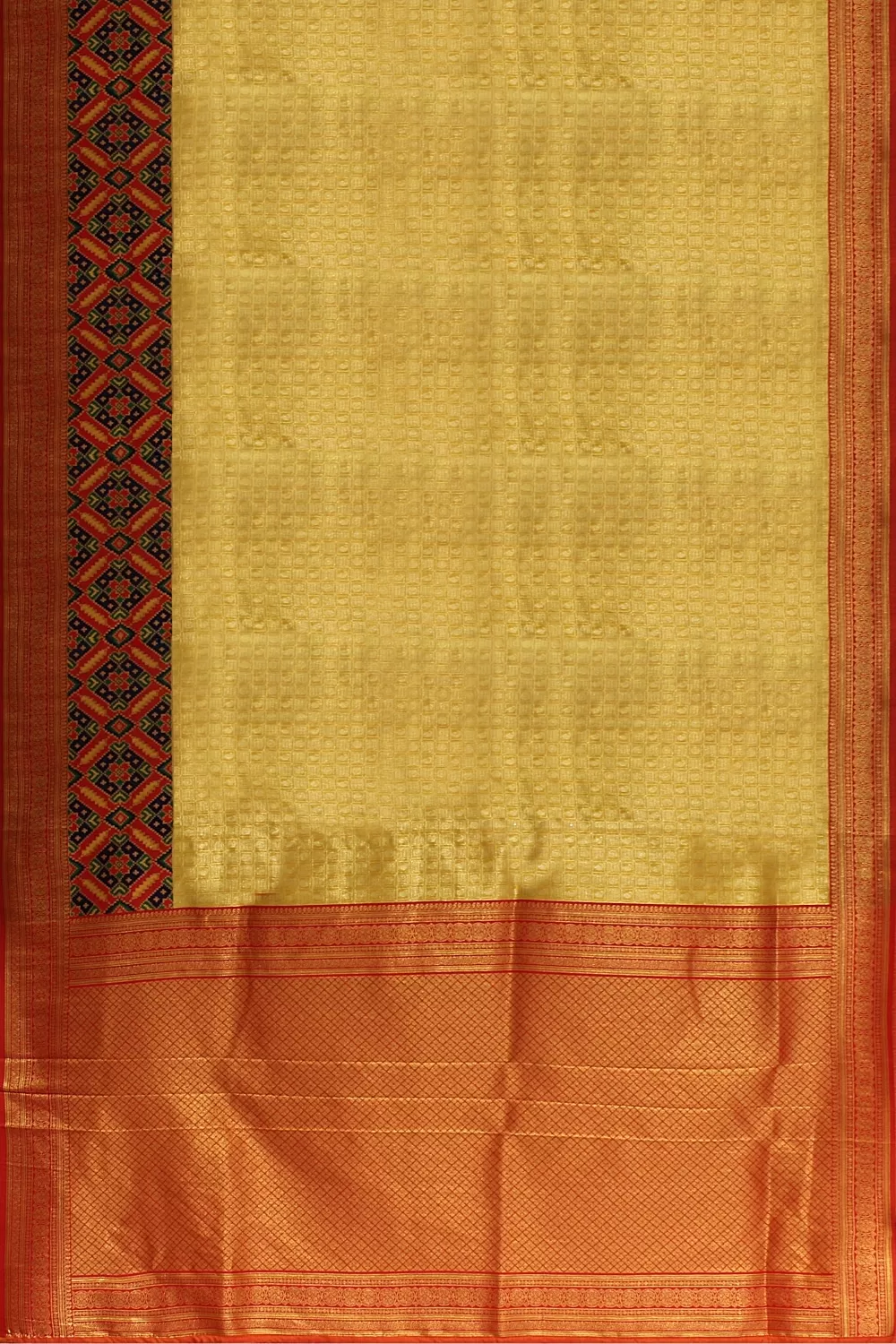 Mustard Banarsi Soft Silk Saree