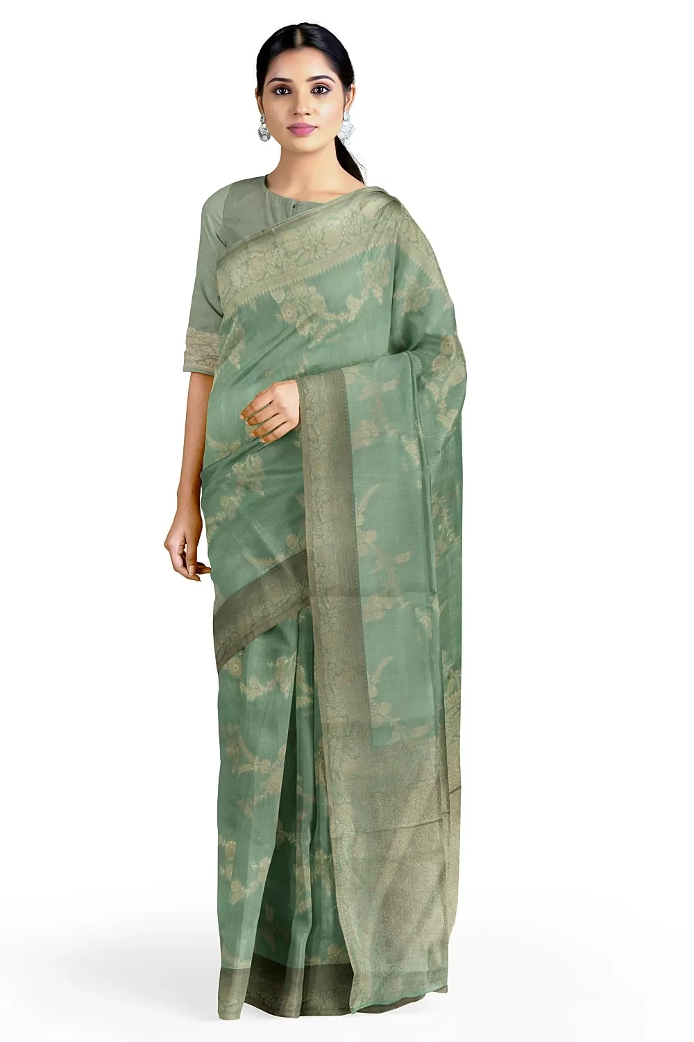 Banarasi Khadi Georgette Saree - Nishalika