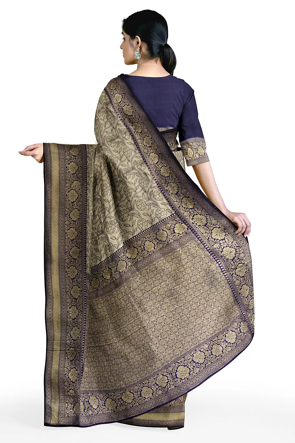 Blue Banarsi Silk Saree