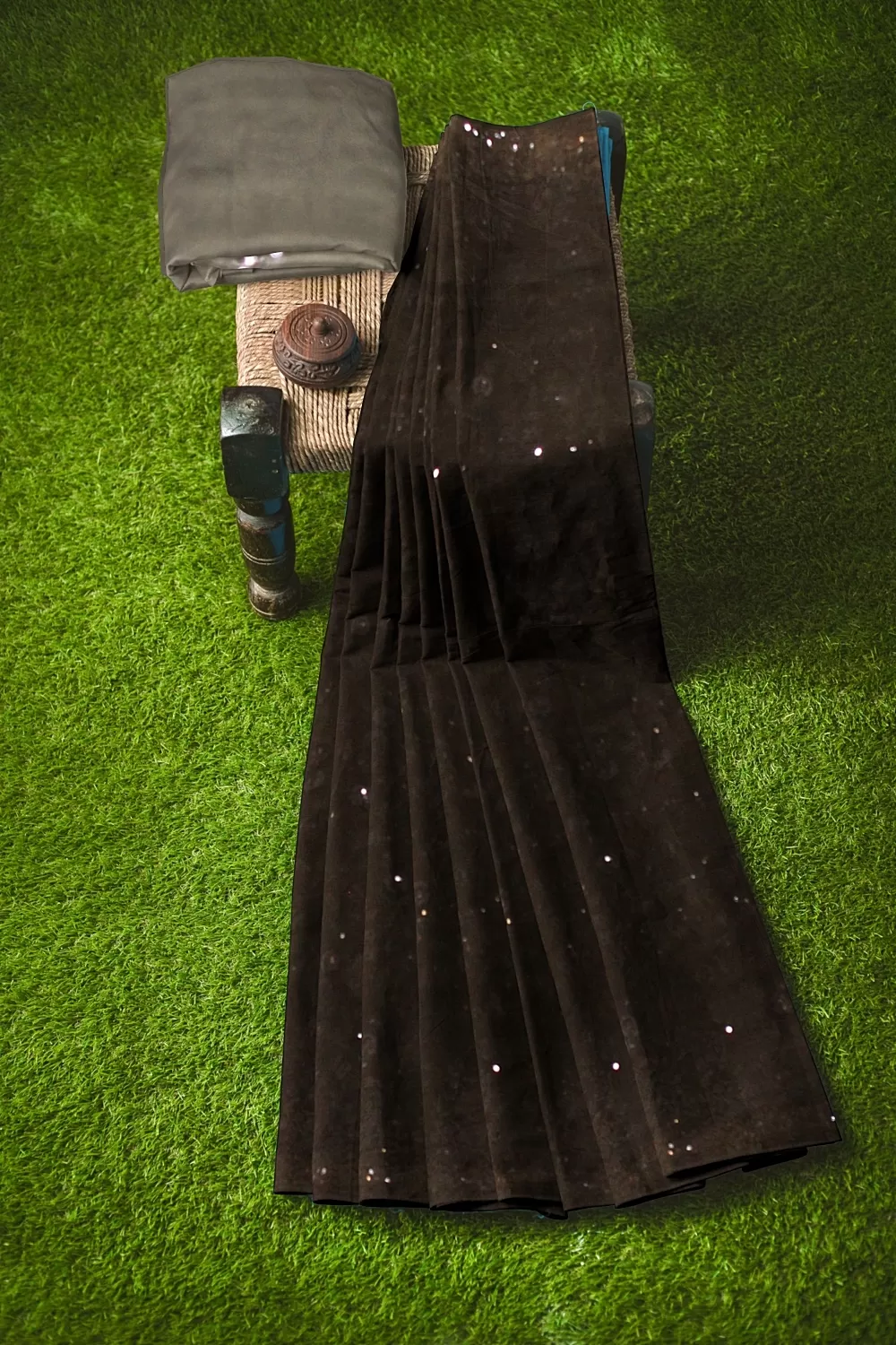 Black Georgette Saree