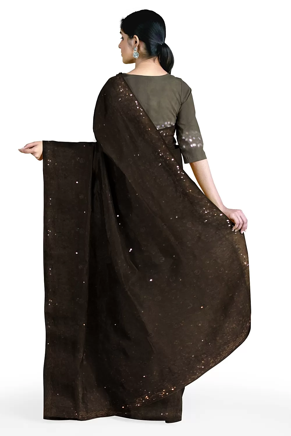 Black Georgette Saree