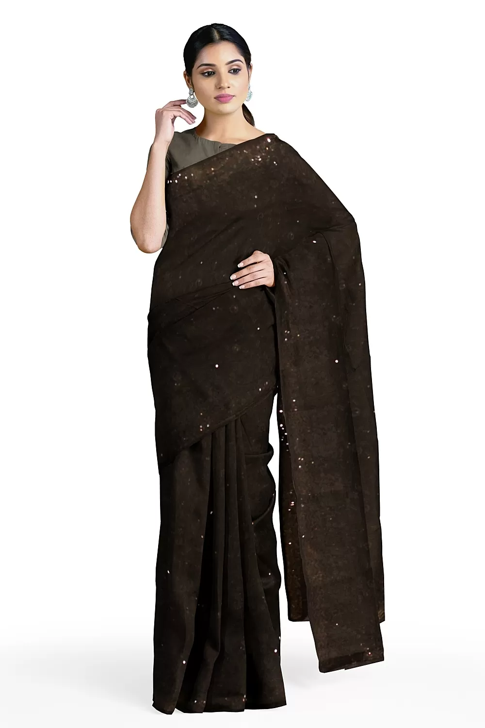 Black Georgette Saree