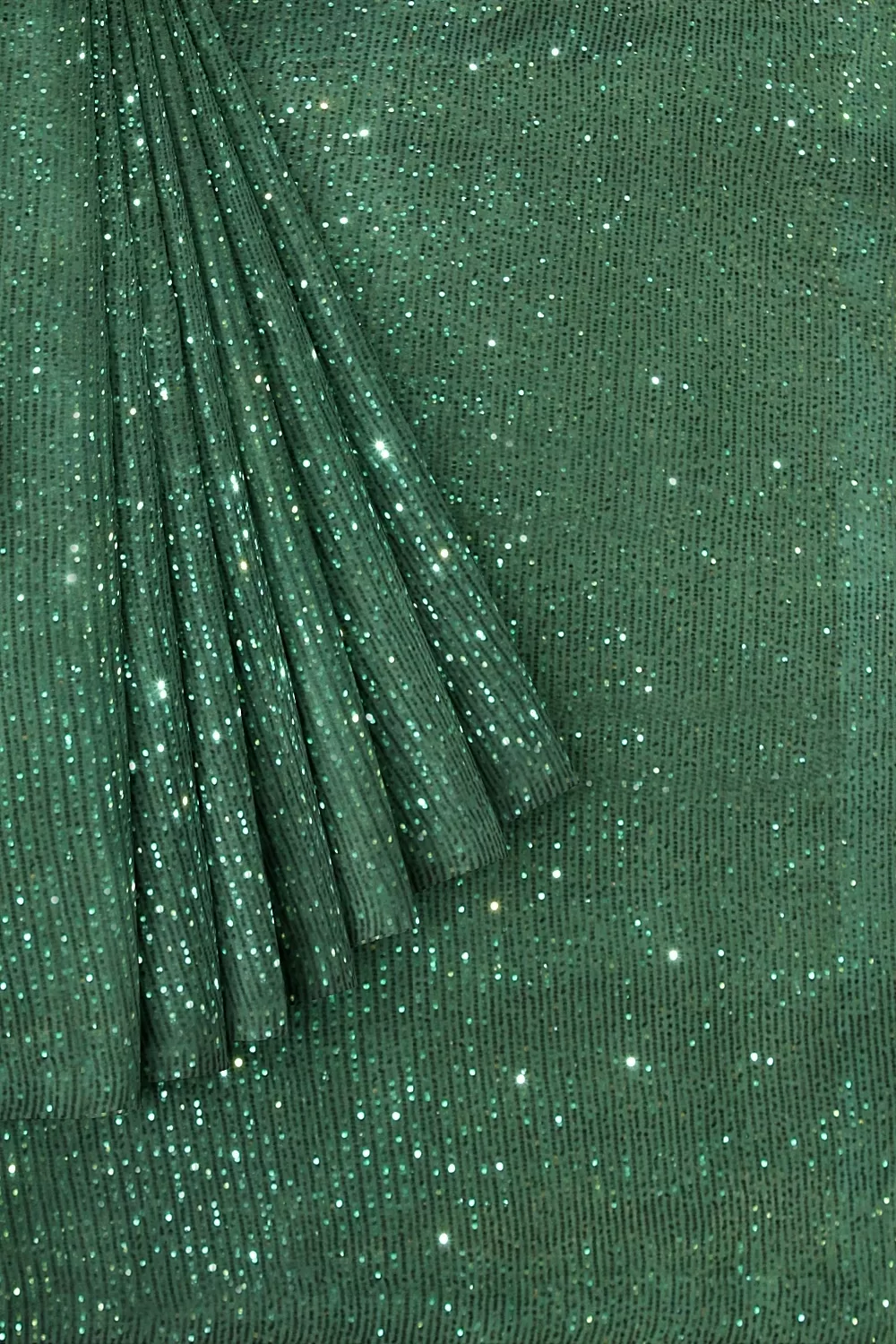 Green Net Saree