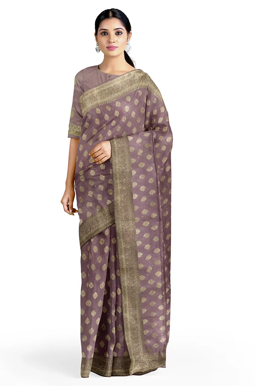 Moof Colour Chinnon Saree