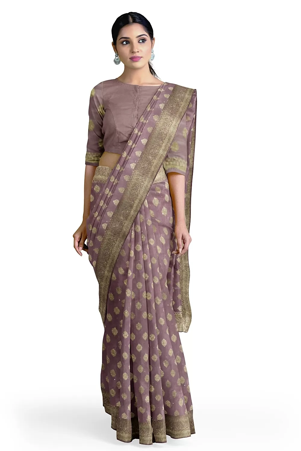 Moof Colour Chinnon Saree