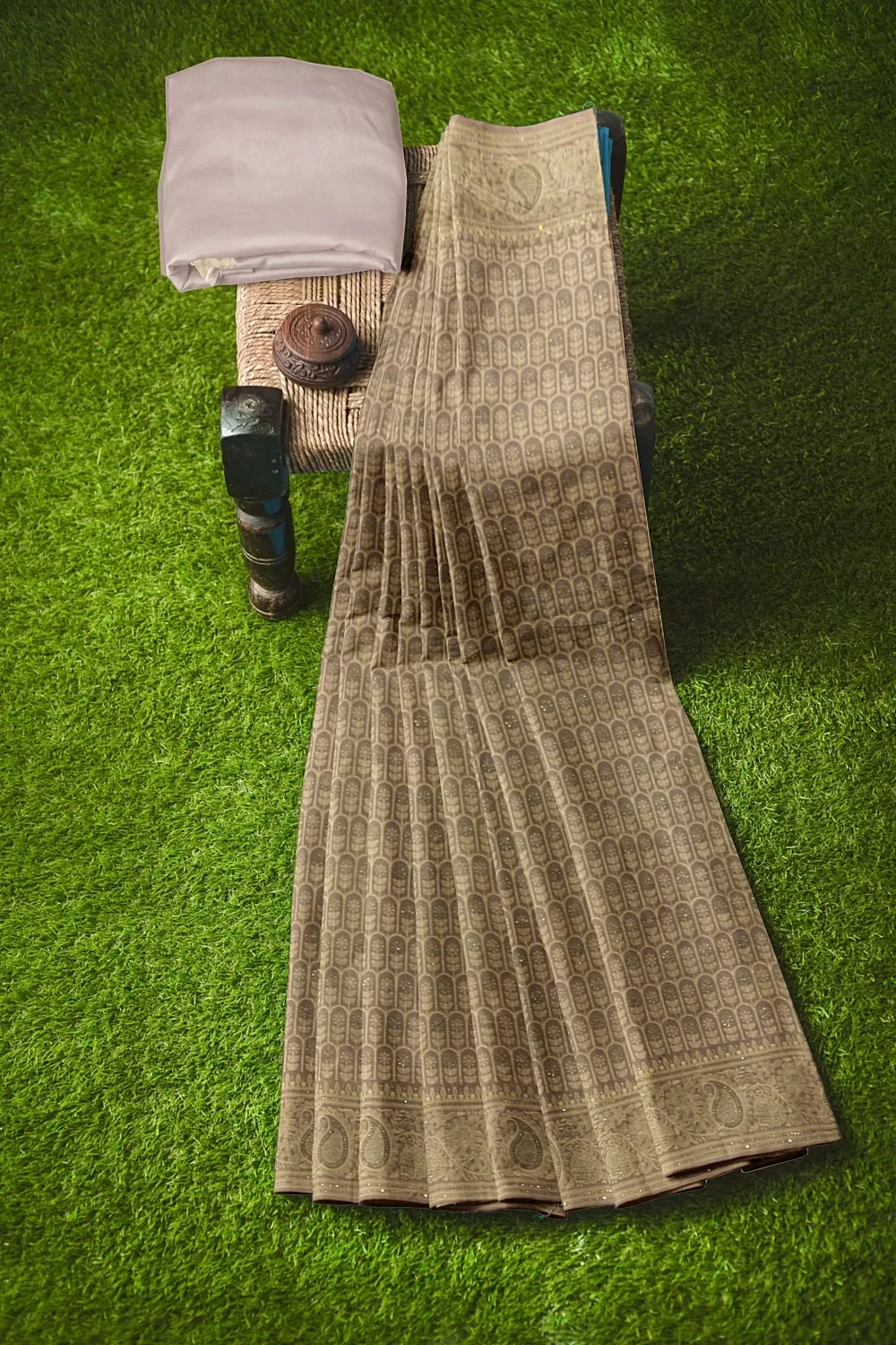 Moof Colour Georgette Saree