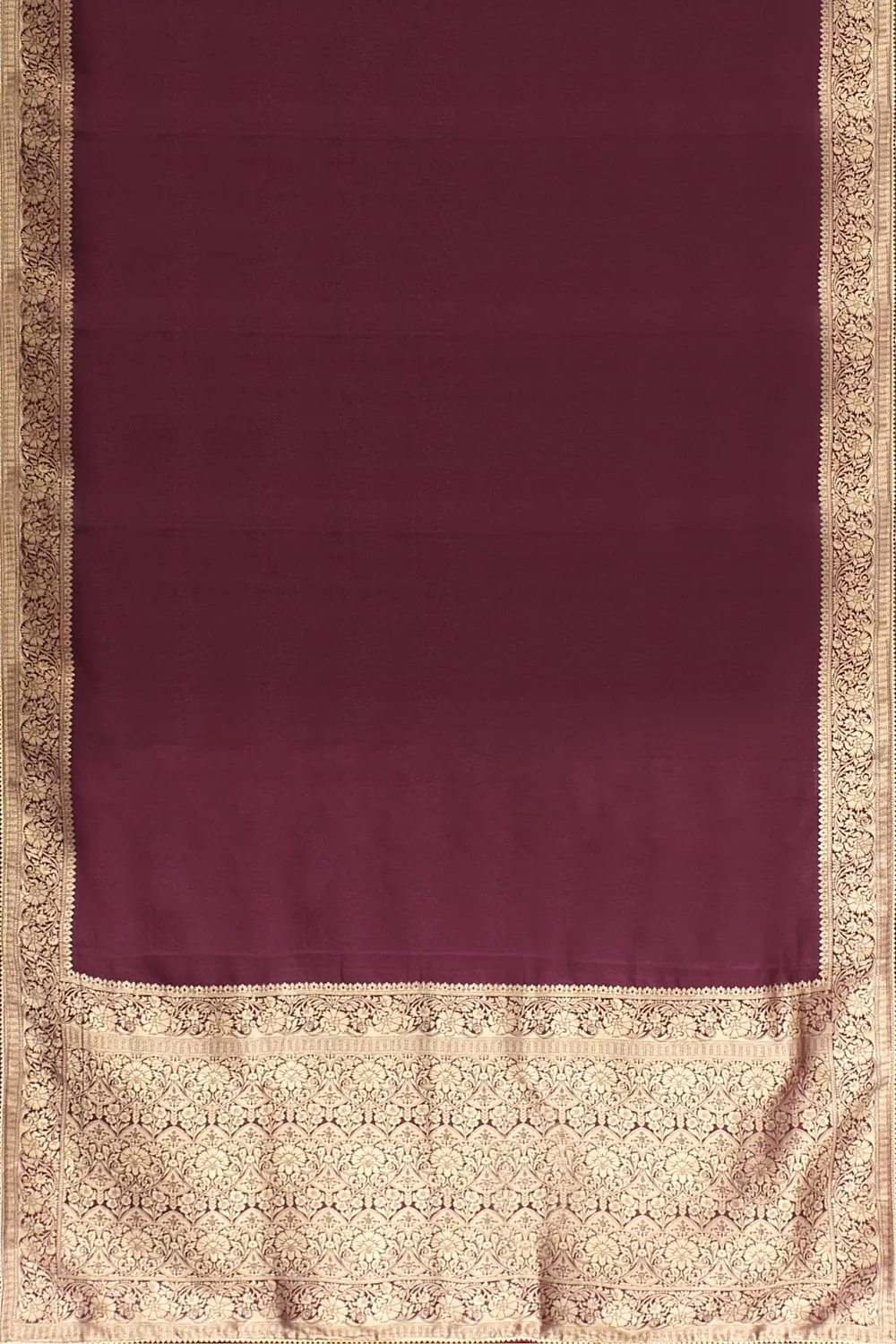 Purple Banarsi Dola Silk Saree