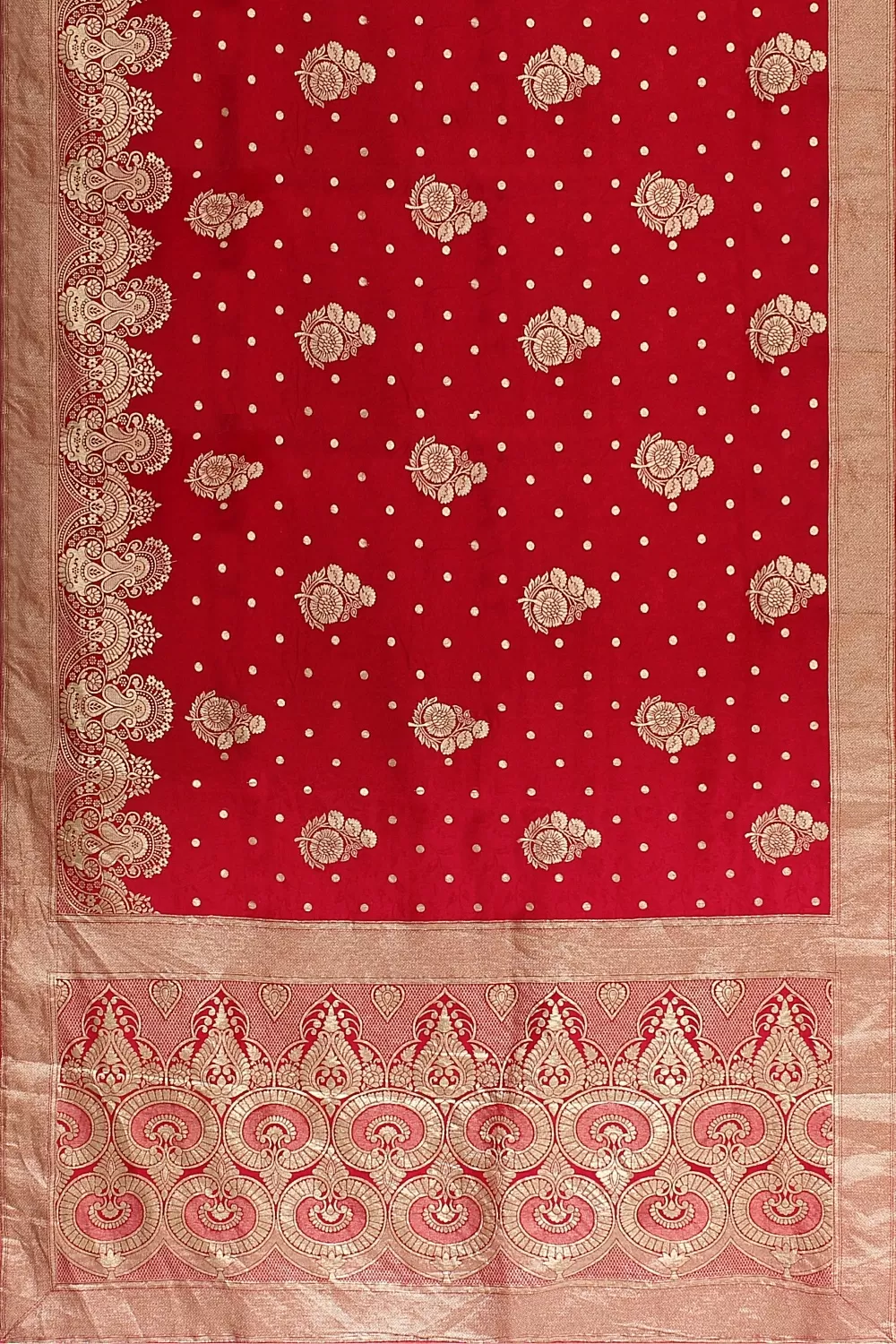 Pink Banarsi Dola Silk Saree