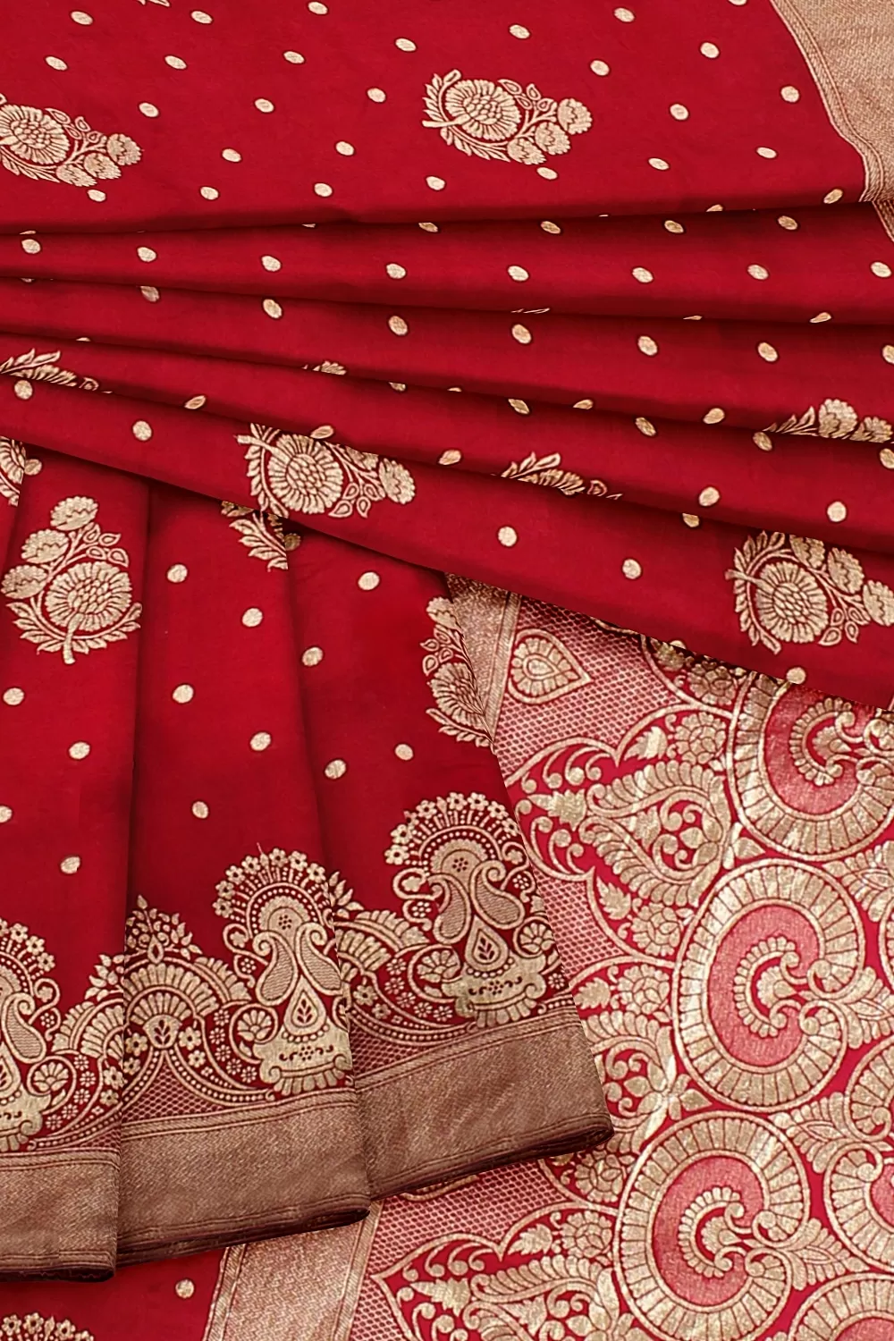 Pink Banarsi Dola Silk Saree