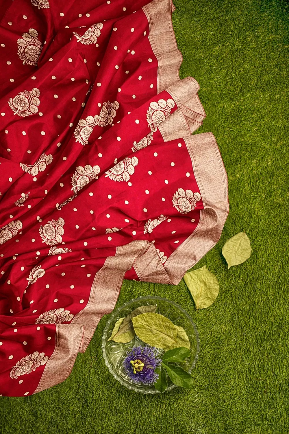 Pink Banarsi Dola Silk Saree