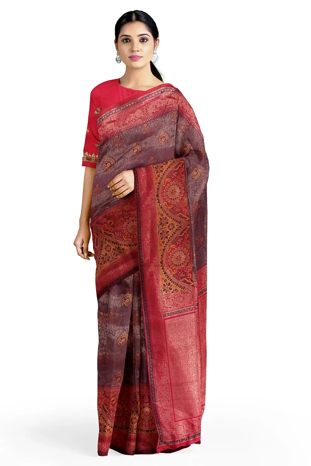 Move Two Tone Banarsi Silk Saree