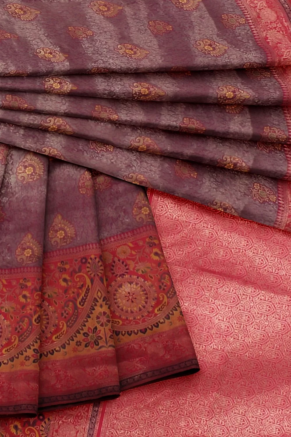 Move Two Tone Banarsi Silk Saree