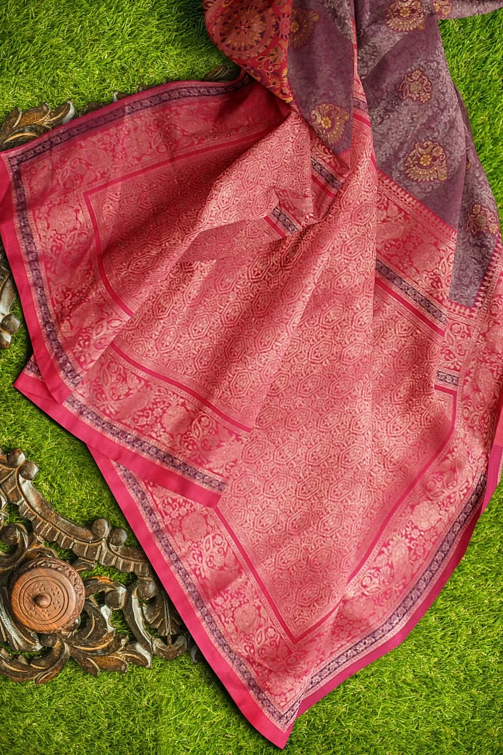 Move Two Tone Banarsi Silk Saree