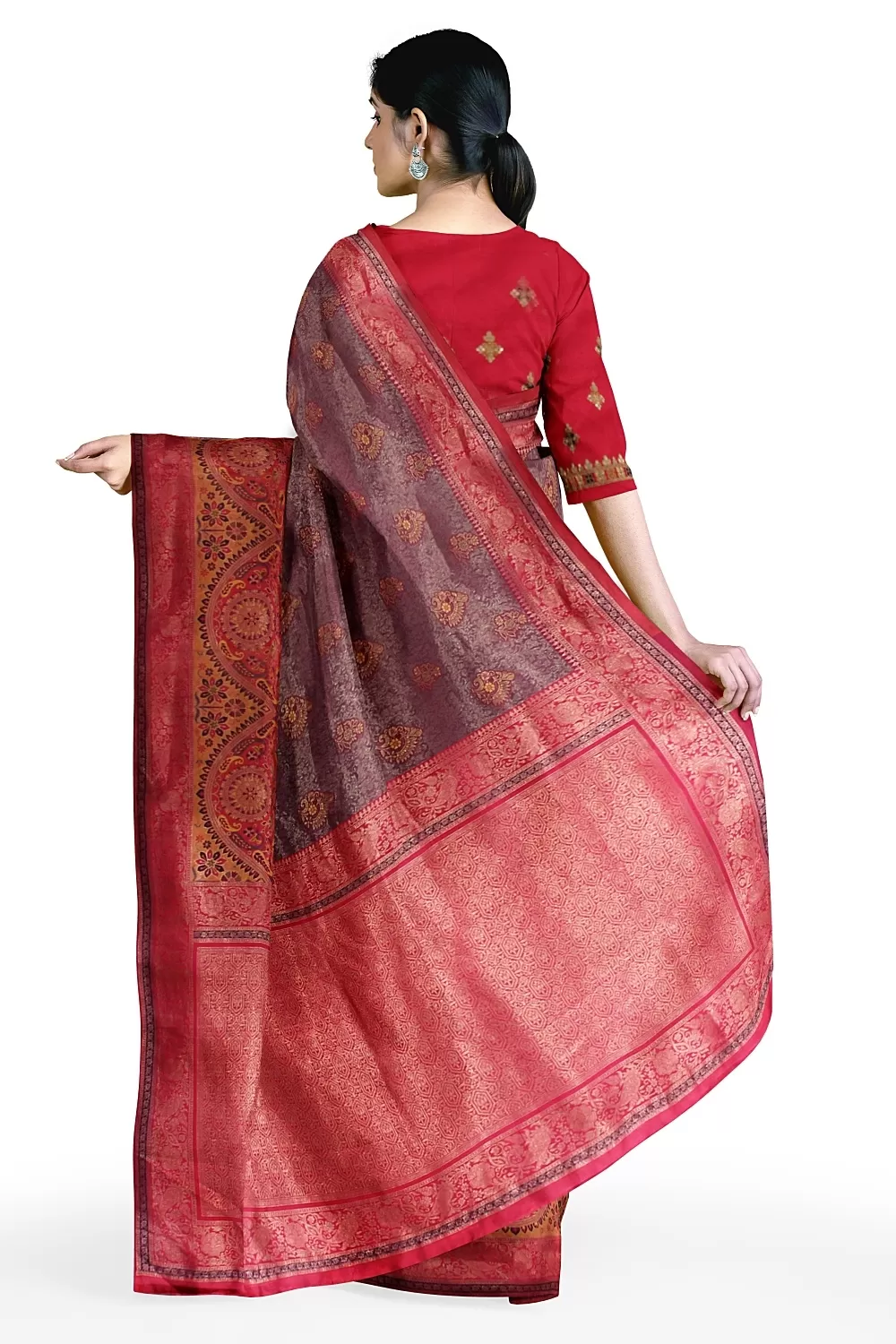 Move Two Tone Banarsi Silk Saree