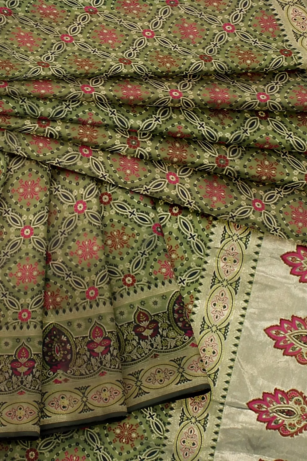 Green Banarsi Silk Saree