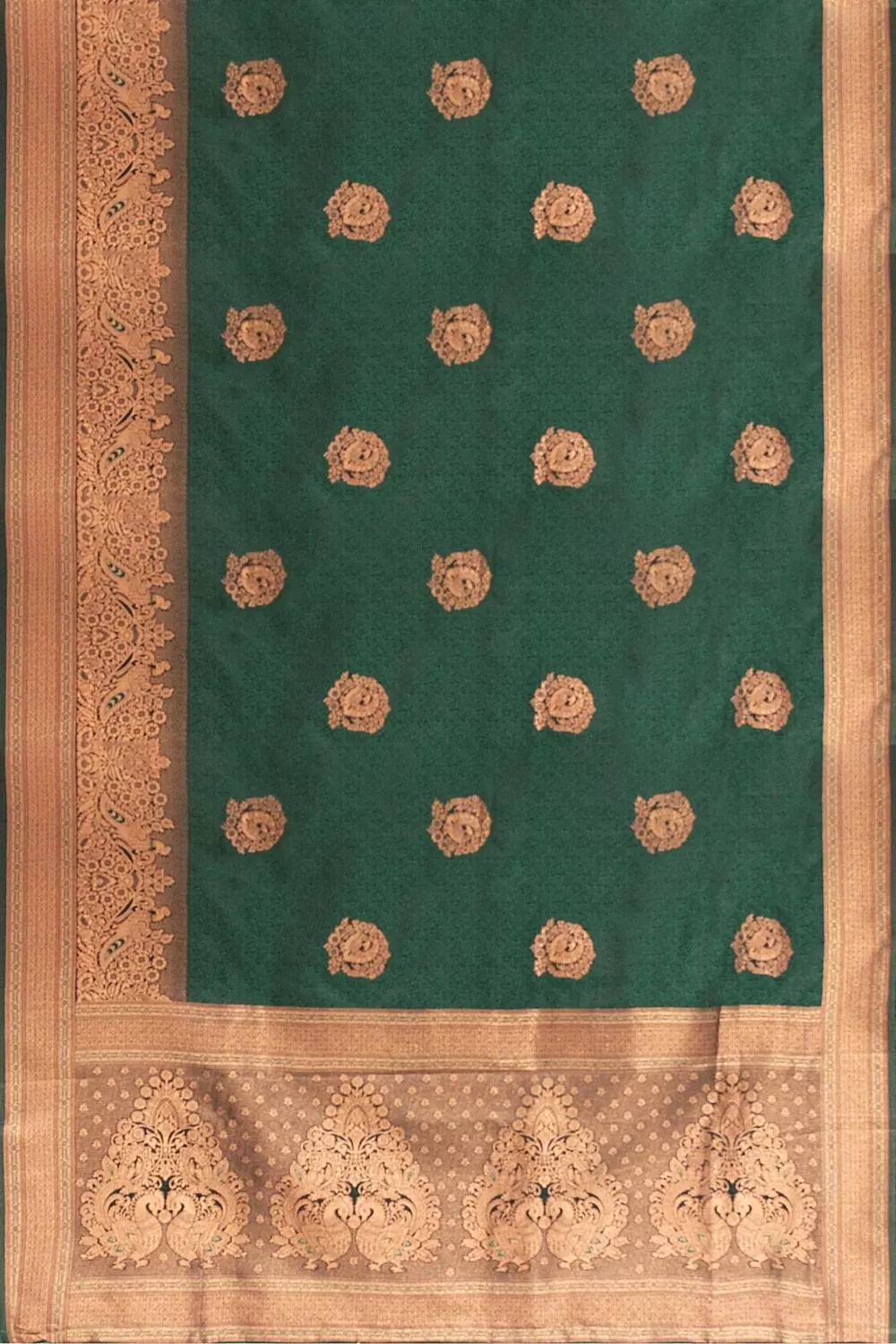 Bottle Green Soft Silk Sarees