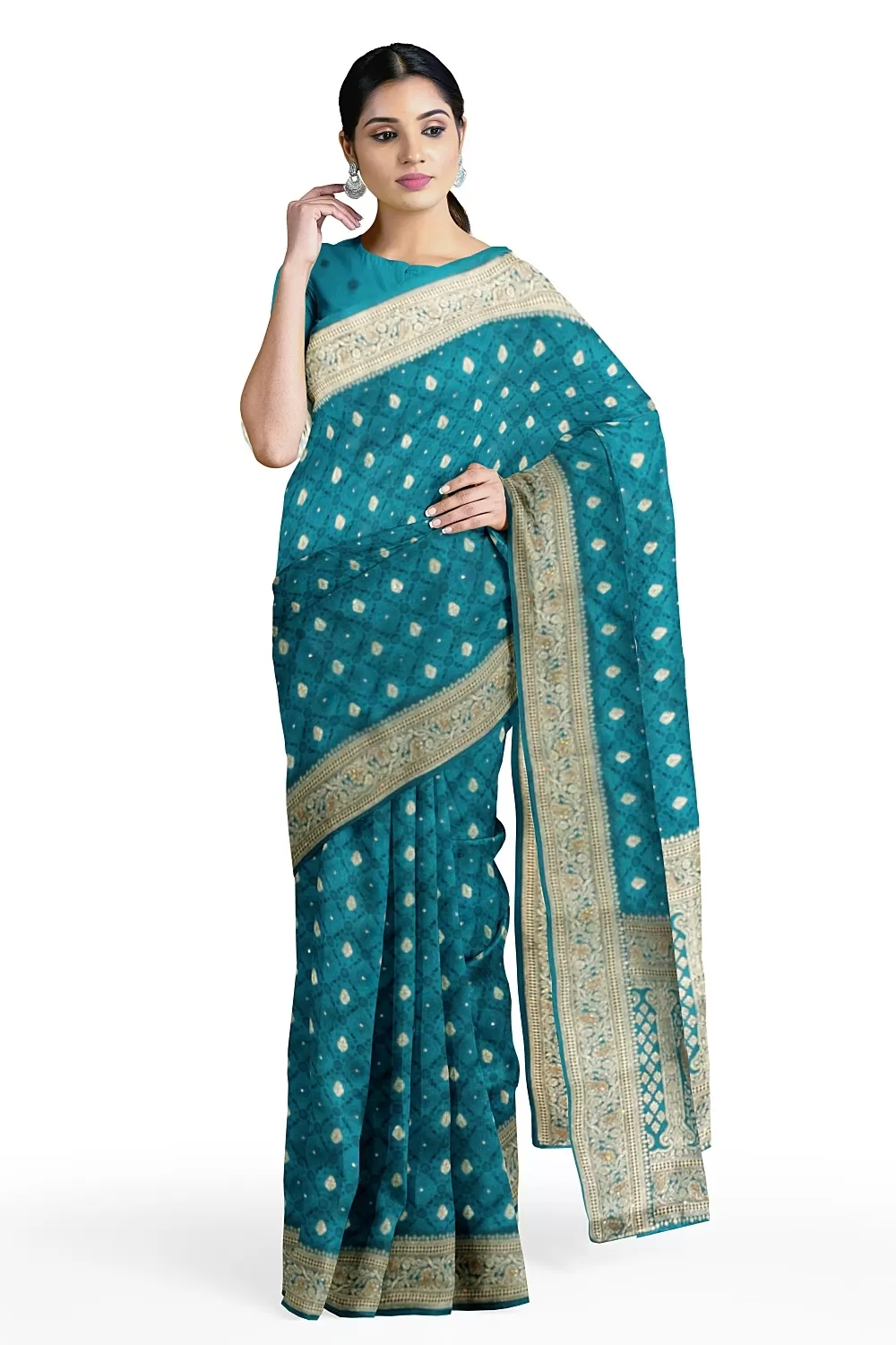 Rama Green Soft Silk Sarees