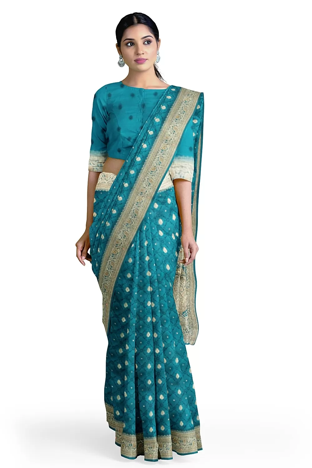 Rama Green Soft Silk Sarees