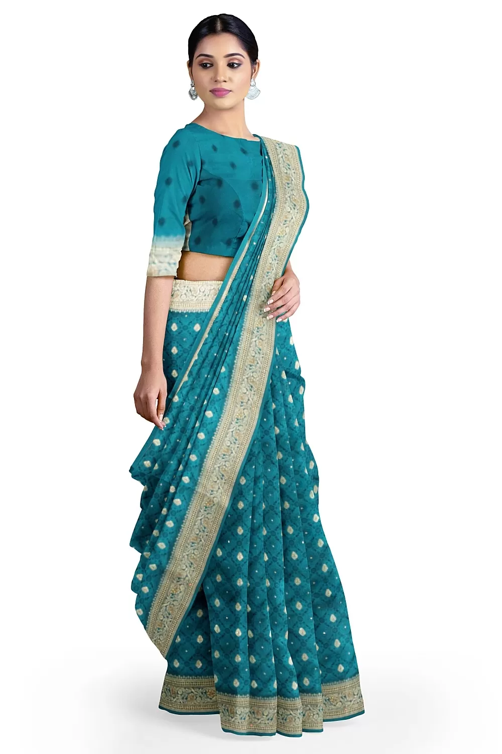 Rama Green Soft Silk Sarees