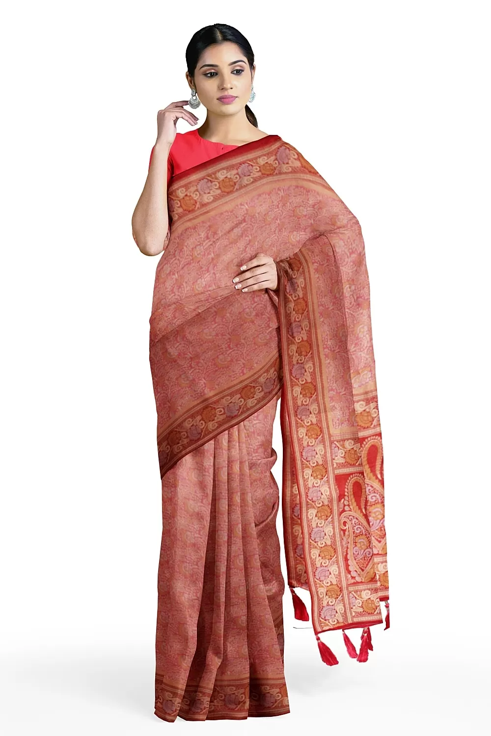 Hot Pink Soft Silk Sarees