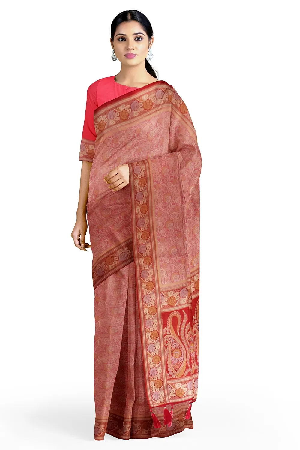 Hot Pink Soft Silk Sarees