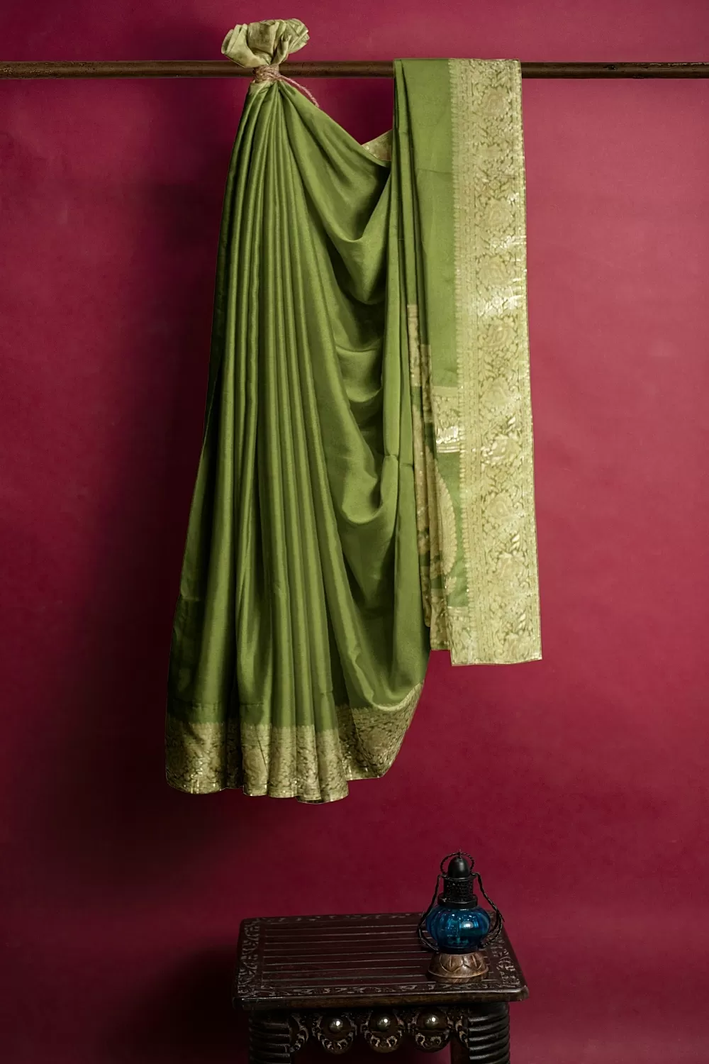 Mehandi Green soft Silk Sarees