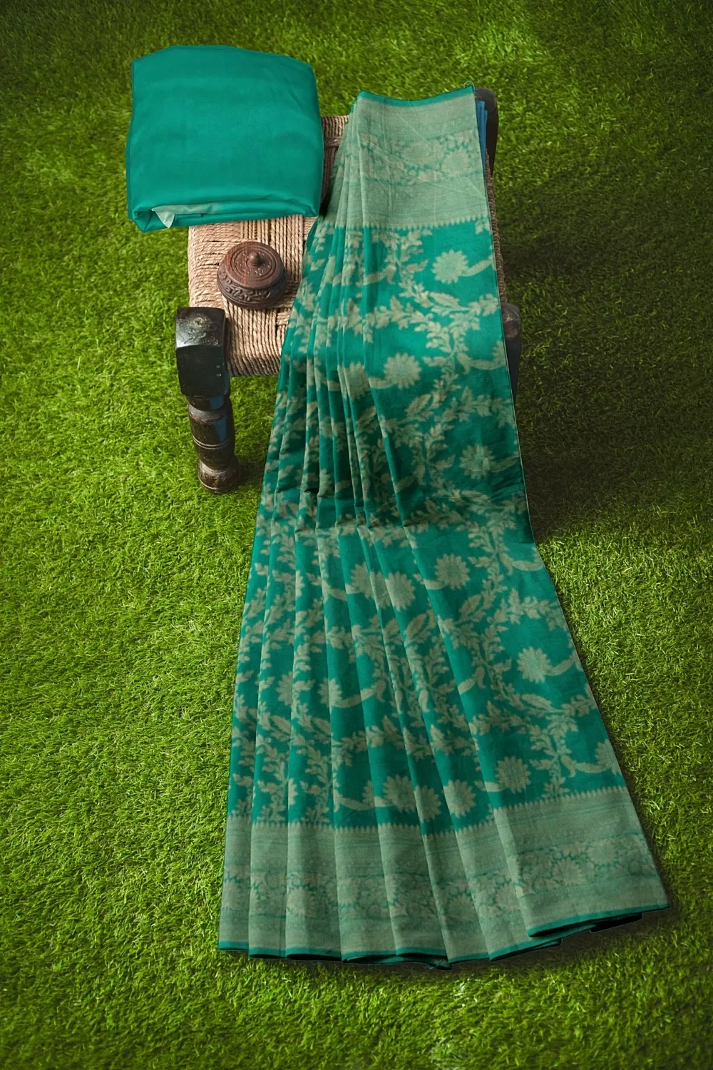 Green Colour Soft Silk Sarees