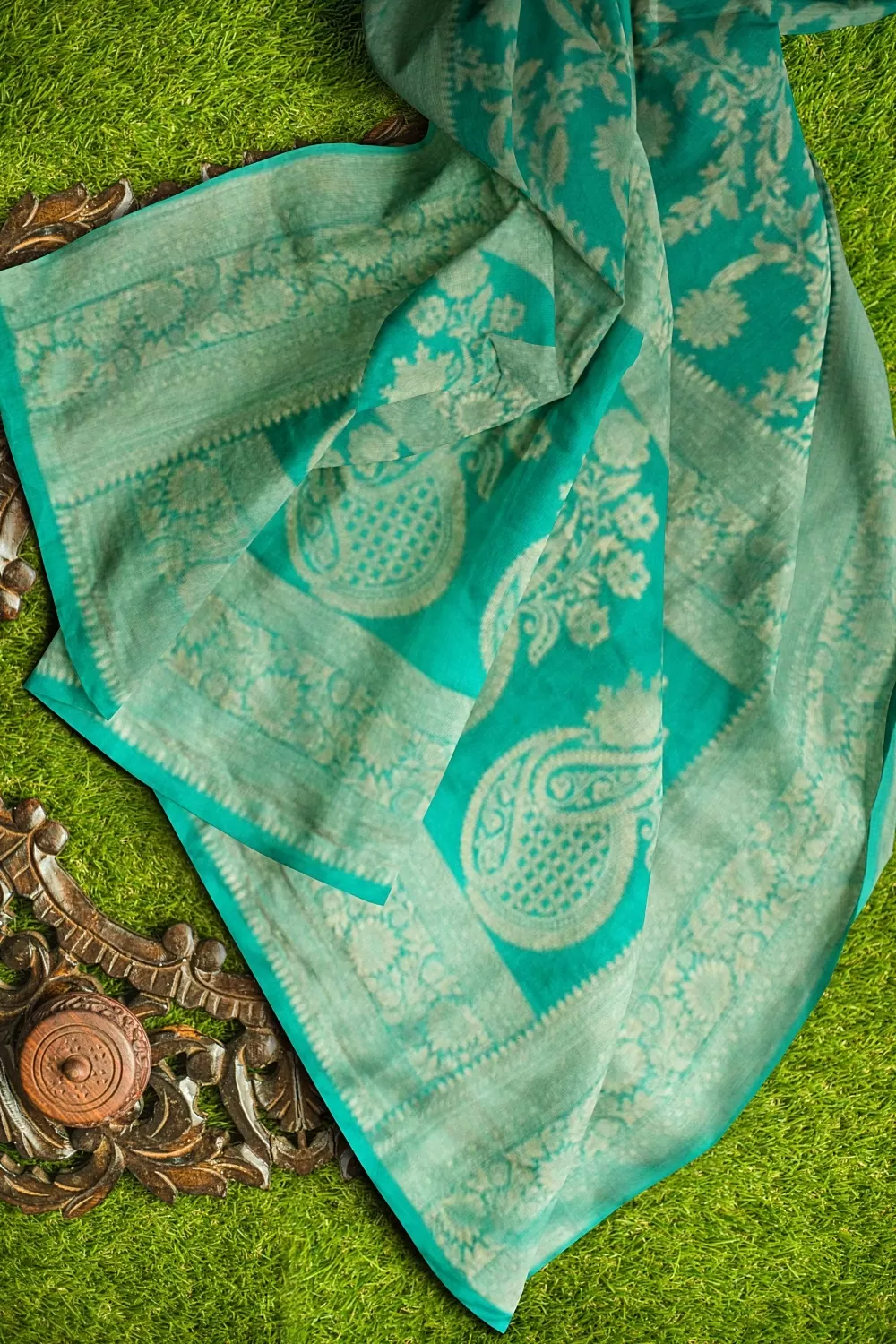 Green Colour Soft Silk Sarees